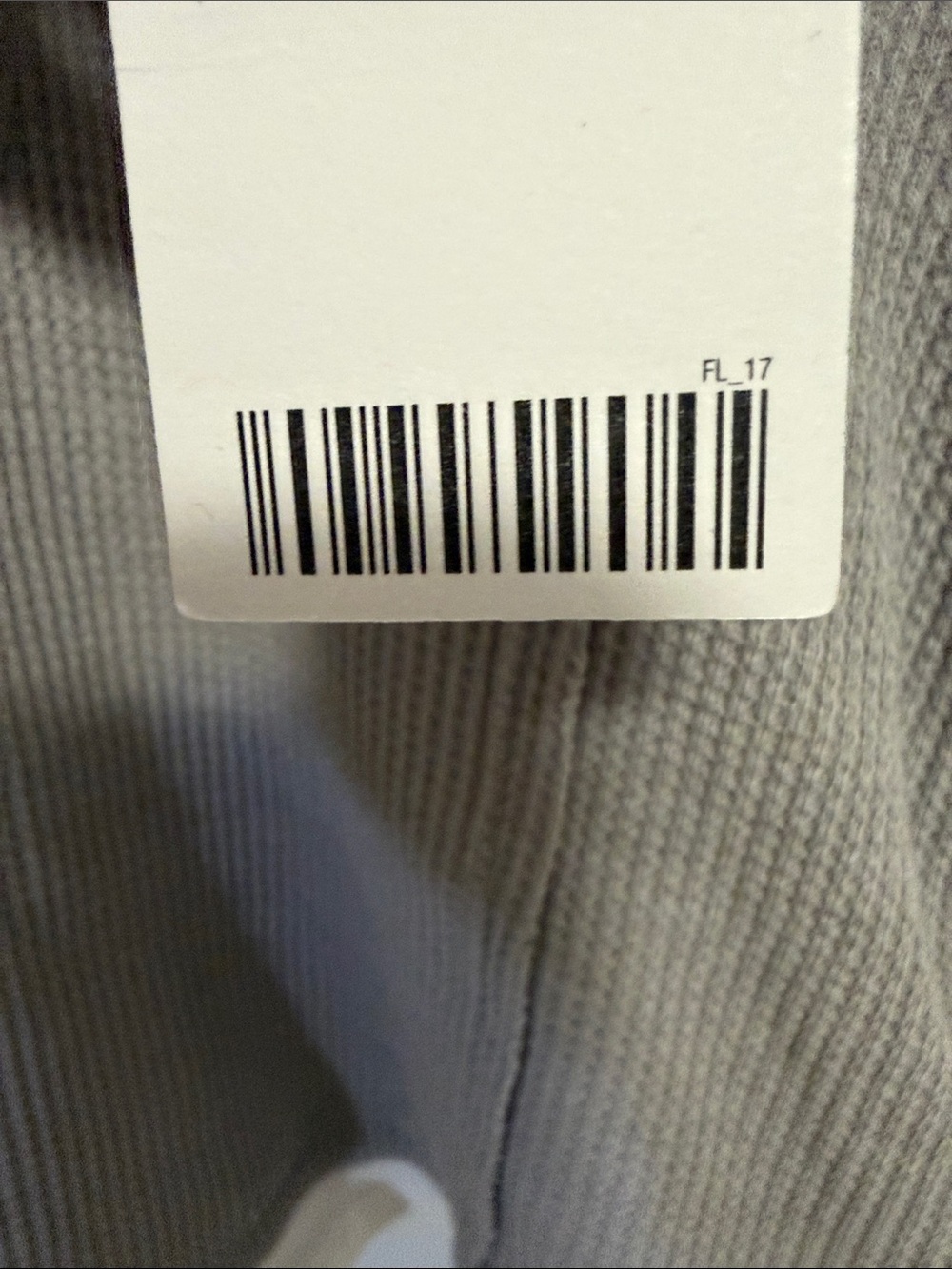 BDG Grey Long Sleeve Layered V-Neck Thermal Top with White Trim - Picture 6 of 6